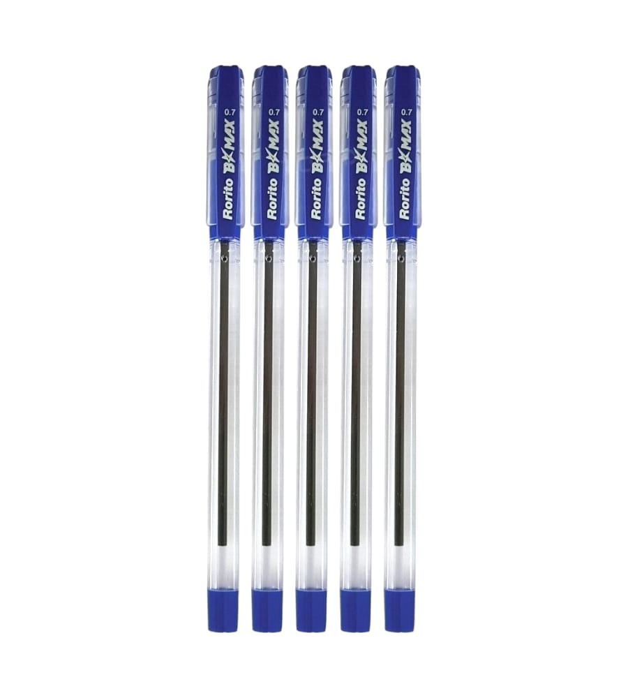 RORITO B Max Brighter Writer Ball Pen (Pack Of 10), Blue view 2